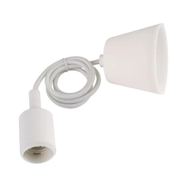 Pendant Lamp Putih Lampu E27 Dekorasi Hias Fitting Lampu Gantung Light White