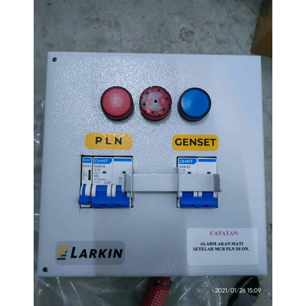 Panel Interlock Switch PLN - Genset Chint 2P + Alarm (custom)