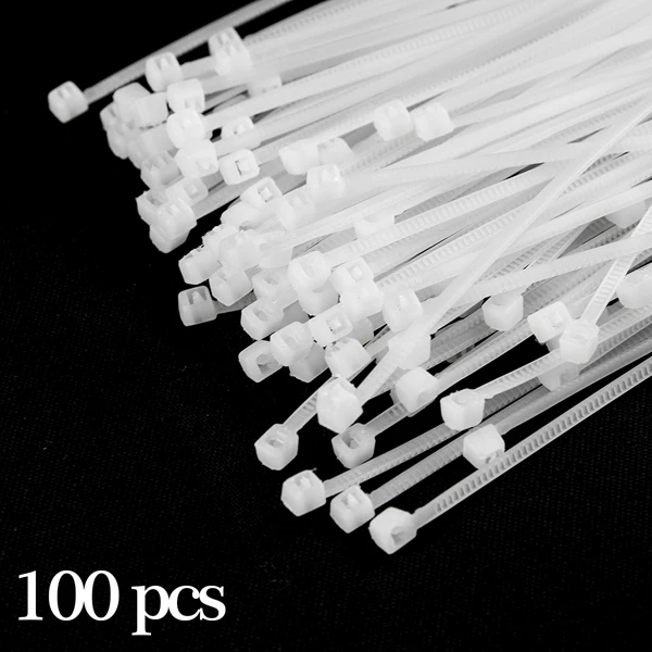 Larkin Kable Tie Nylon 4.4x300 White Pengikat Kabel Cable Tie